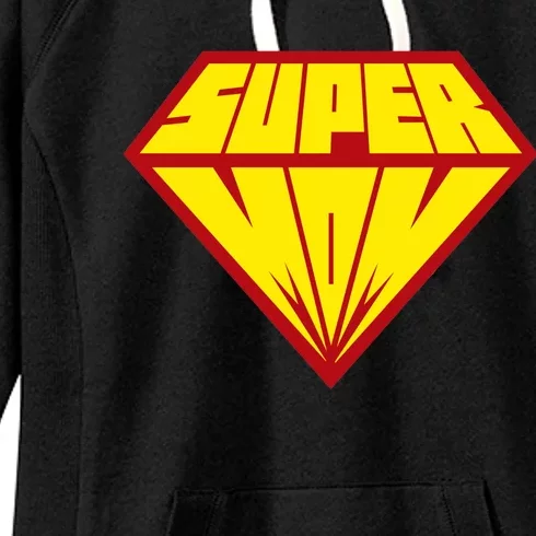 Super Mom Comic Superhero Women's Fleece Hoodie