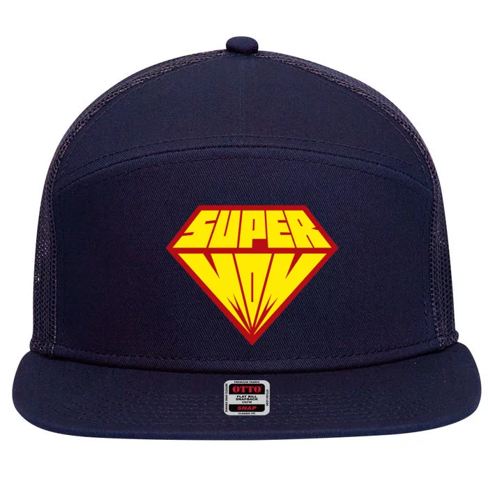 Super Mom Comic Superhero 7 Panel Mesh Trucker Snapback Hat