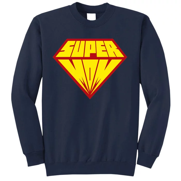 Super Mom Comic Superhero Tall Sweatshirt