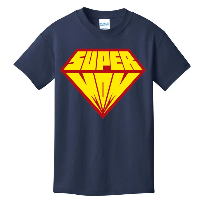 Super Mom Comic Superhero Kids T-Shirt