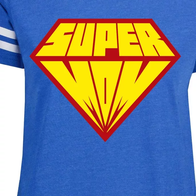 Super Mom Comic Superhero Enza Ladies Jersey Football T-Shirt