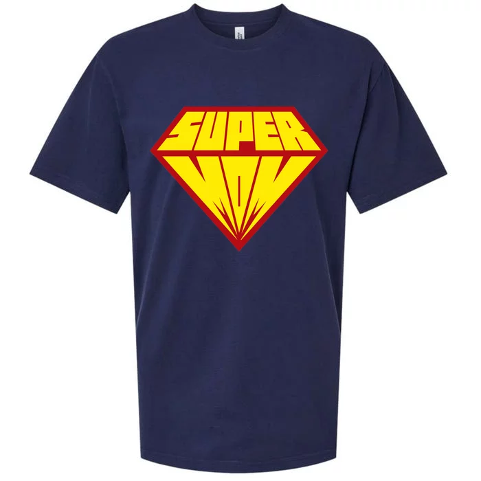 Super Mom Comic Superhero Sueded Cloud Jersey T-Shirt