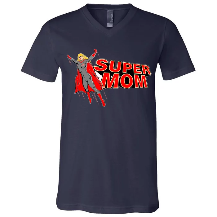 Super Mom Figure V-Neck T-Shirt