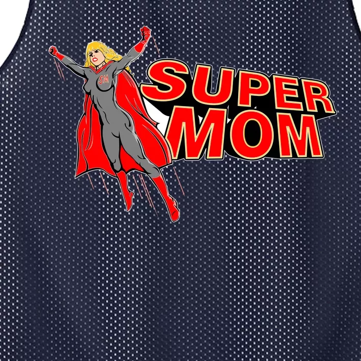 Super Mom Figure Mesh Reversible Basketball Jersey Tank