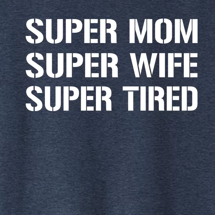 Super Mom Funny Gifts For Mothers Women's Crop Top Tee