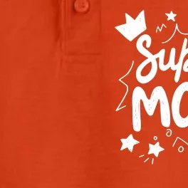 Super Mom Mothers Day Dry Zone Grid Performance Polo