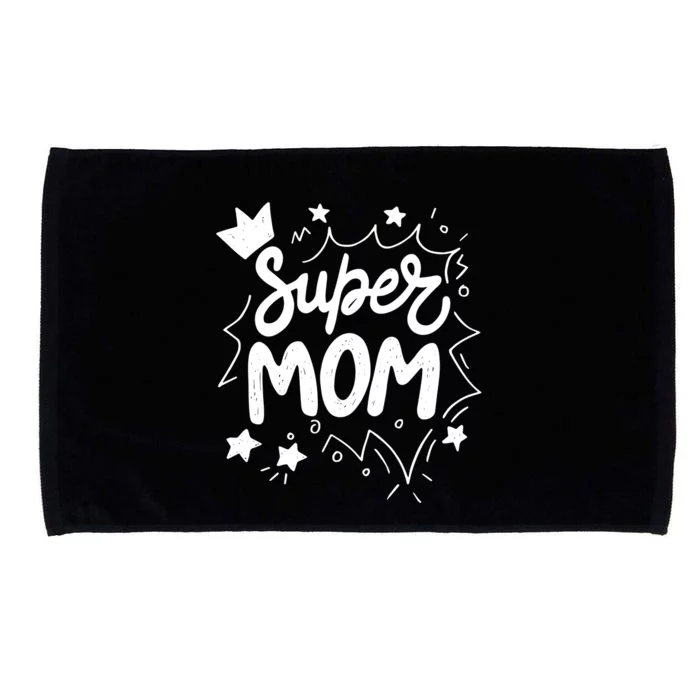 Super Mom Mothers Day Microfiber Hand Towel