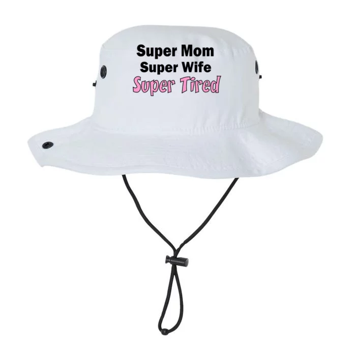 Super Mom Super Wife Super Tired Legacy Cool Fit Booney Bucket Hat