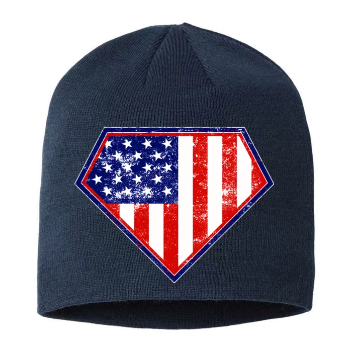 Super Patriot US Flag 8 1/2in Sustainable Knit Beanie