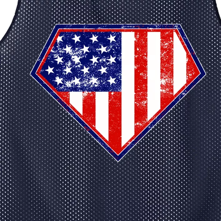 Super Patriot US Flag Mesh Reversible Basketball Jersey Tank