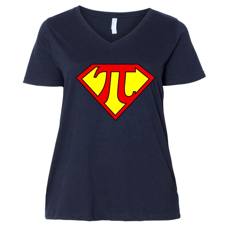 Super Pi Day 3.14 Women's V-Neck Plus Size T-Shirt