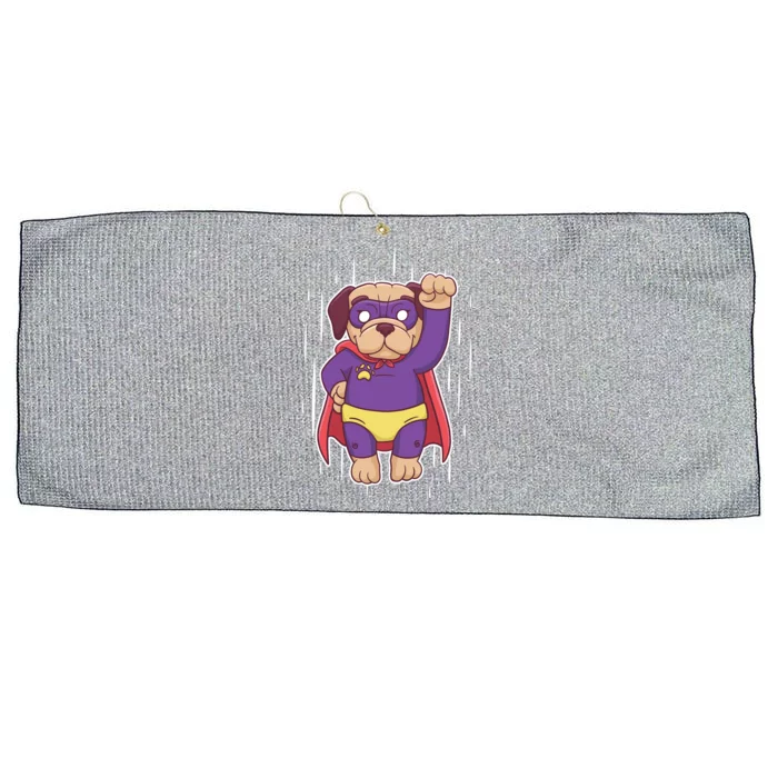 Super Pug Large Microfiber Waffle Golf Towel