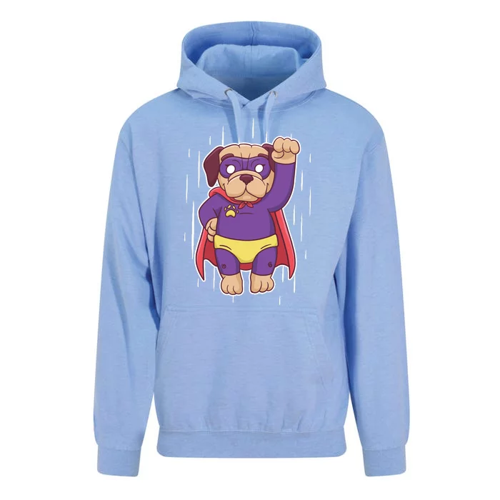 Super Pug Unisex Surf Hoodie