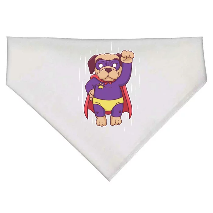 Super Pug USA-Made Doggie Bandana