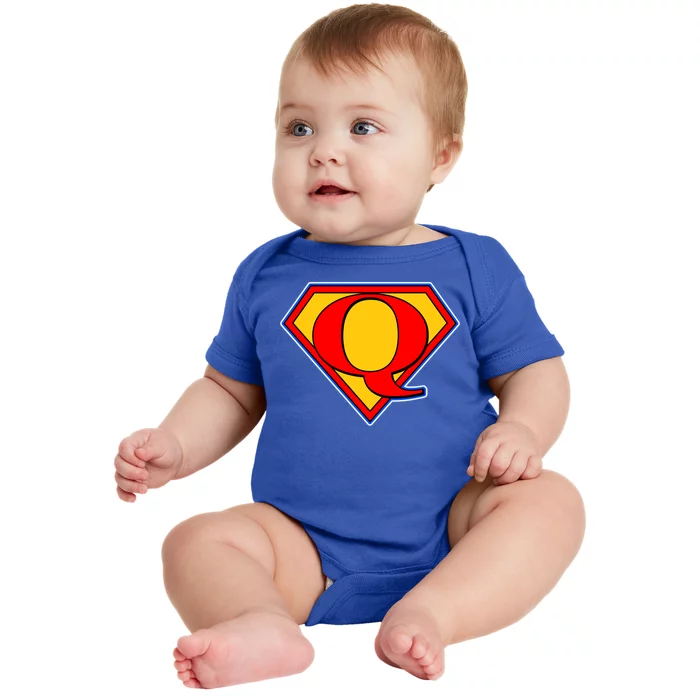 Super Qanon Logo Baby Bodysuit