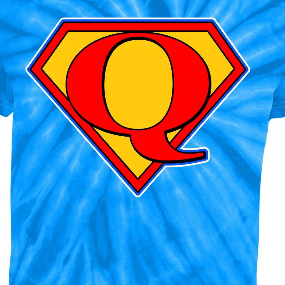 Super Qanon Logo Kids Tie-Dye T-Shirt