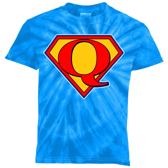 Super Qanon Logo Kids Tie-Dye T-Shirt