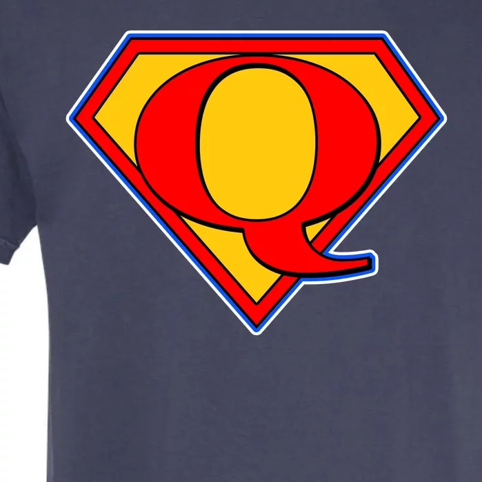 Super Qanon Logo Garment-Dyed Heavyweight T-Shirt