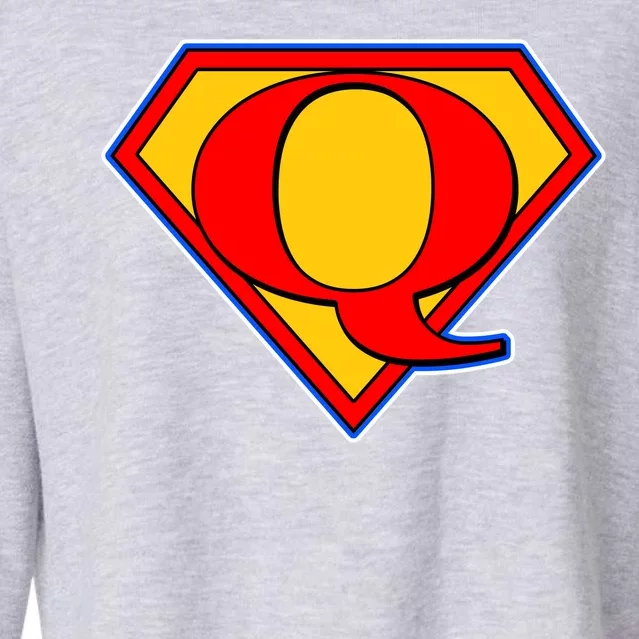 Super Qanon Logo Cropped Pullover Crew