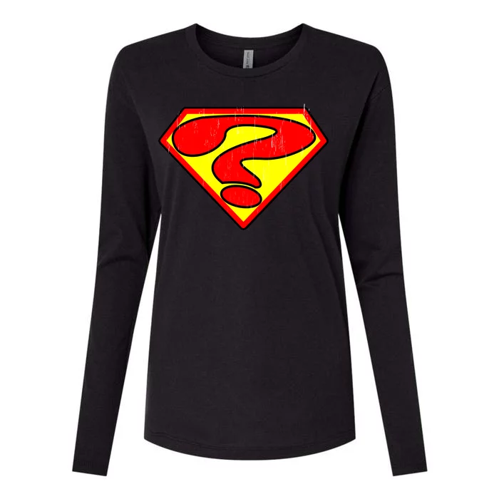 Super Question Retro Womens Cotton Relaxed Long Sleeve T-Shirt