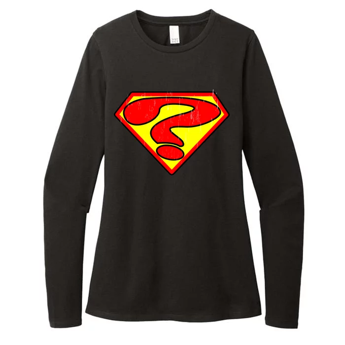 Super Question Retro Womens CVC Long Sleeve Shirt