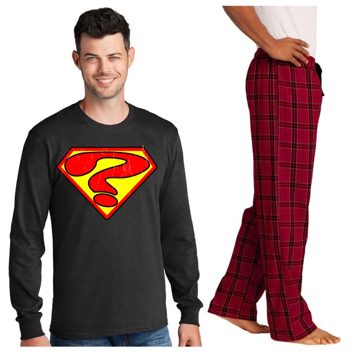 Super Question Retro Long Sleeve Pajama Set