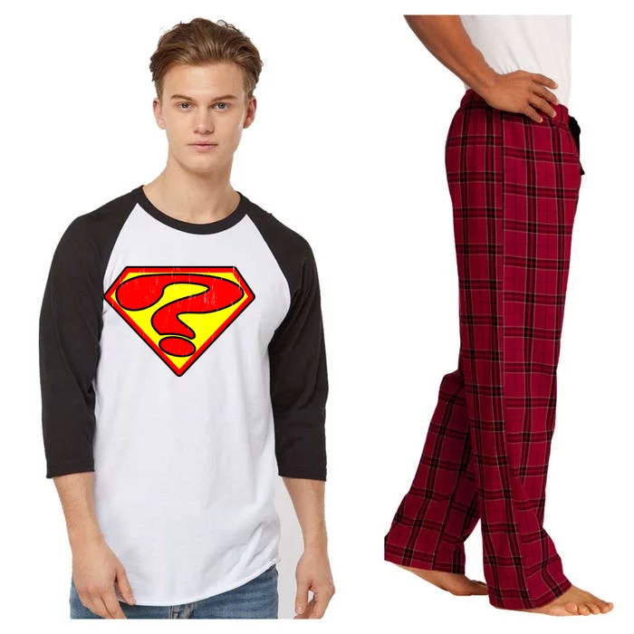 Super Question Retro Raglan Sleeve Pajama Set