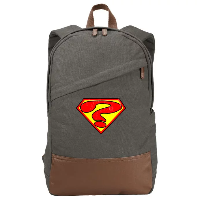 Super Question Retro Cotton Canvas Backpack