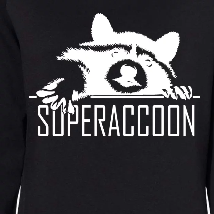 Super Raccoon Superraccon Trash Panda Womens California Wash Sweatshirt