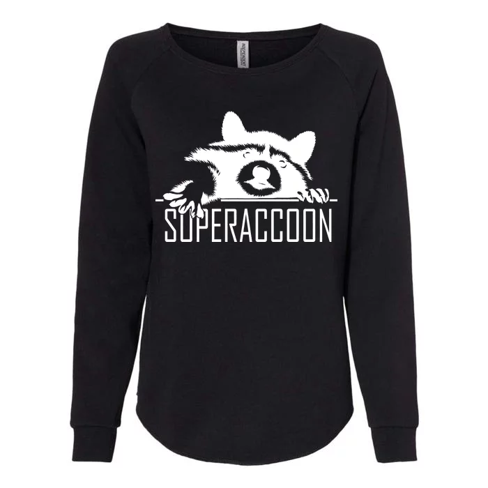 Super Raccoon Superraccon Trash Panda Womens California Wash Sweatshirt