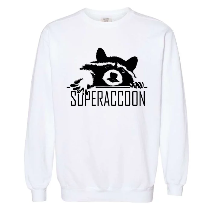 Super Raccoon Superraccon Trash Panda Garment-Dyed Sweatshirt