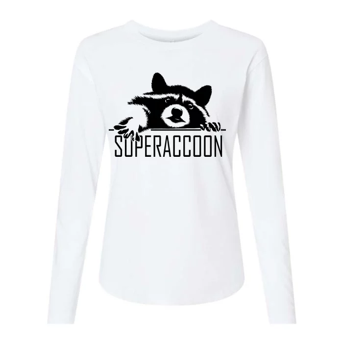 Super Raccoon Superraccon Trash Panda Womens Cotton Relaxed Long Sleeve T-Shirt