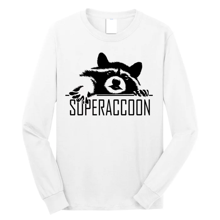 Super Raccoon Superraccon Trash Panda Long Sleeve Shirt