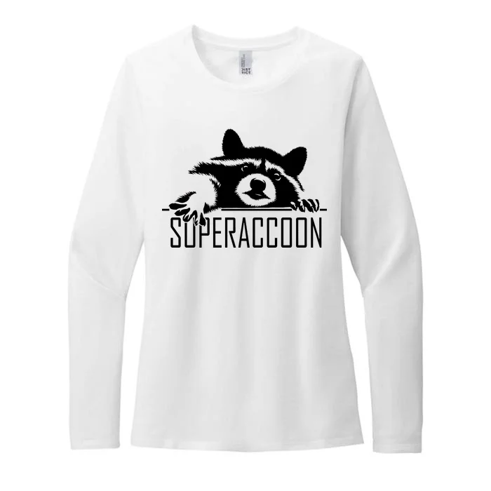 Super Raccoon Superraccon Trash Panda Womens CVC Long Sleeve Shirt