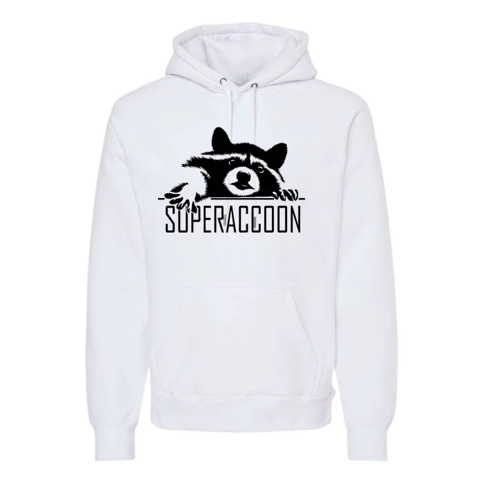 Super Raccoon Superraccon Trash Panda Premium Hoodie