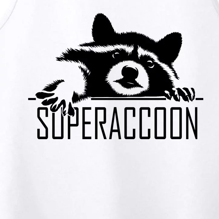 Super Raccoon Superraccon Trash Panda Performance Tank