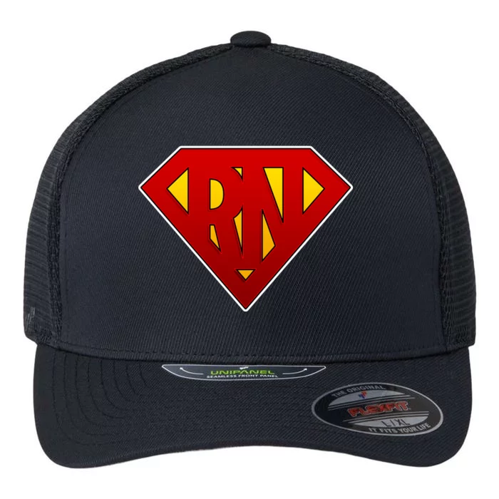 Super RN Registered Nurse Flexfit Unipanel Trucker Cap