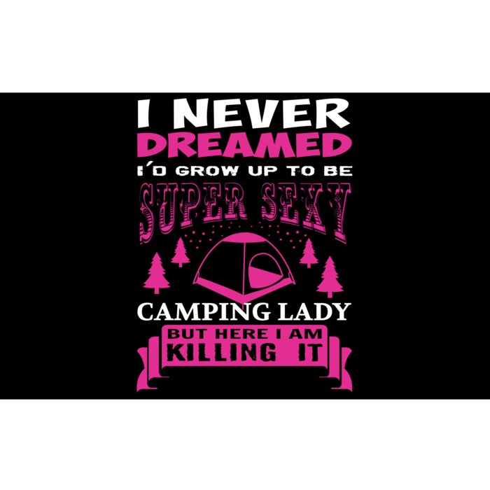 Super Sexy Camping Lady Bumper Sticker