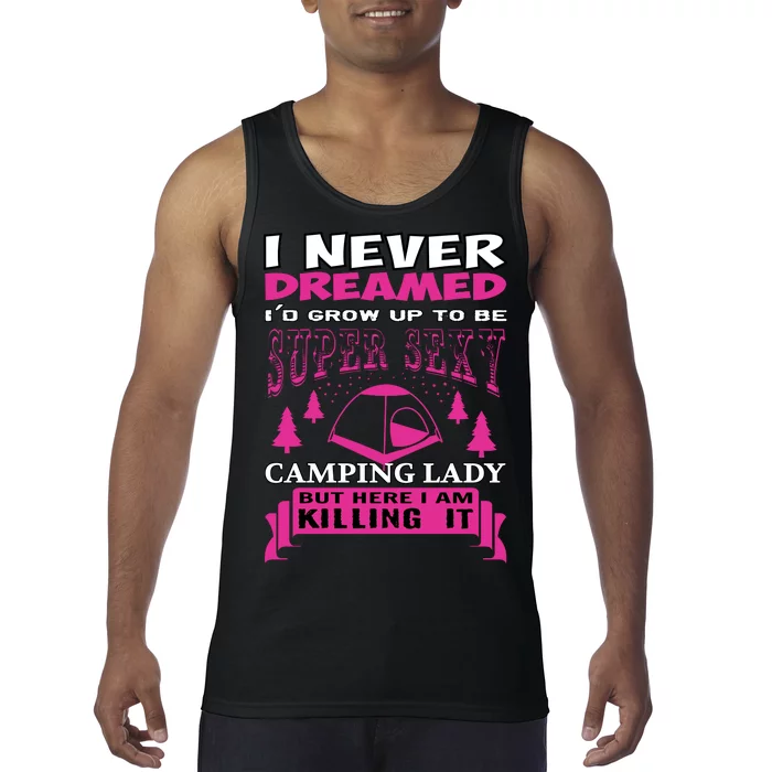 Super Sexy Camping Lady Tank Top