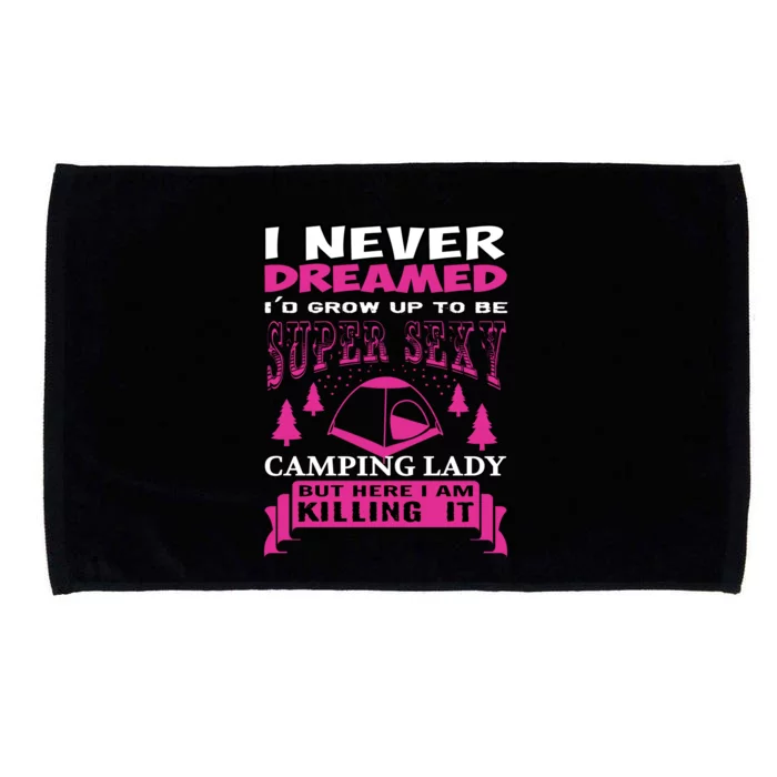 Super Sexy Camping Lady Microfiber Hand Towel