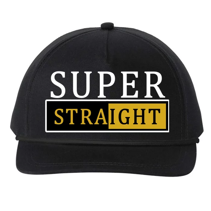 Super Straight Snapback Five-Panel Rope Hat