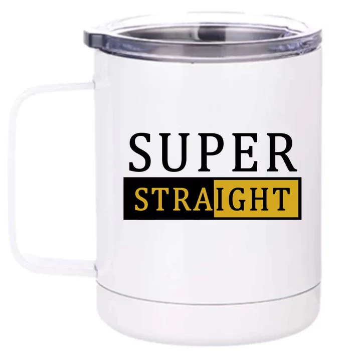 Super Straight Front & Back 12oz Stainless Steel Tumbler Cup