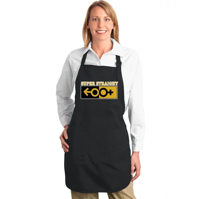 Super Straight Identity Full-Length Apron With Pocket