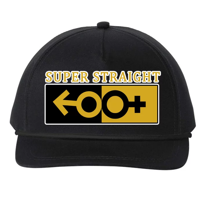 Super Straight Identity Snapback Five-Panel Rope Hat