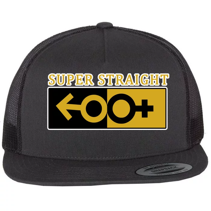 Super Straight Identity Flat Bill Trucker Hat