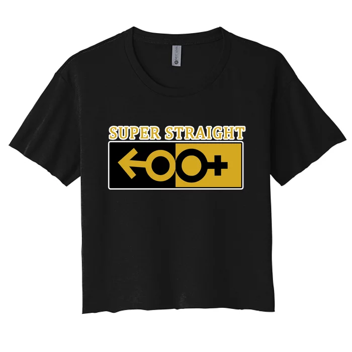 Super Straight Identity Women's Crop Top Tee