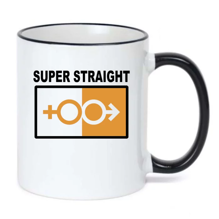 Super Straight Pride Bar Style Black Color Changing Mug