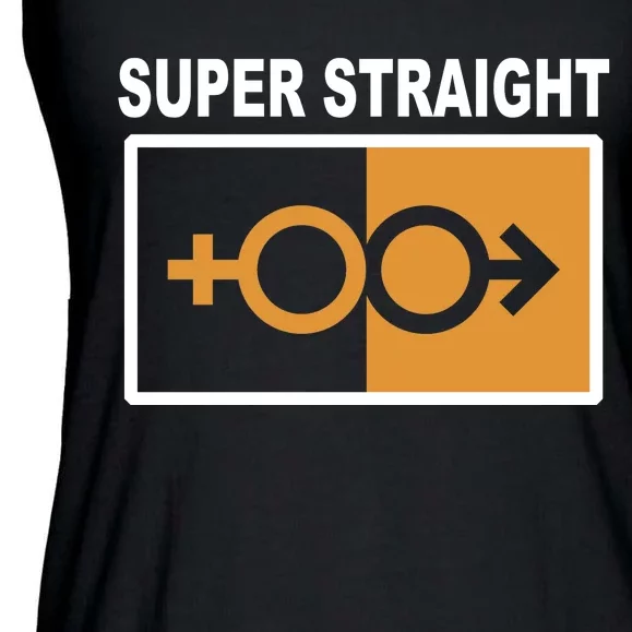 Super Straight Pride Bar Style Ladies Essential Flowy Tank