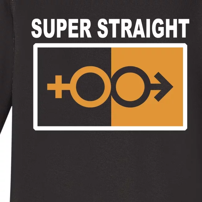 Super Straight Pride Bar Style Baby Long Sleeve Bodysuit