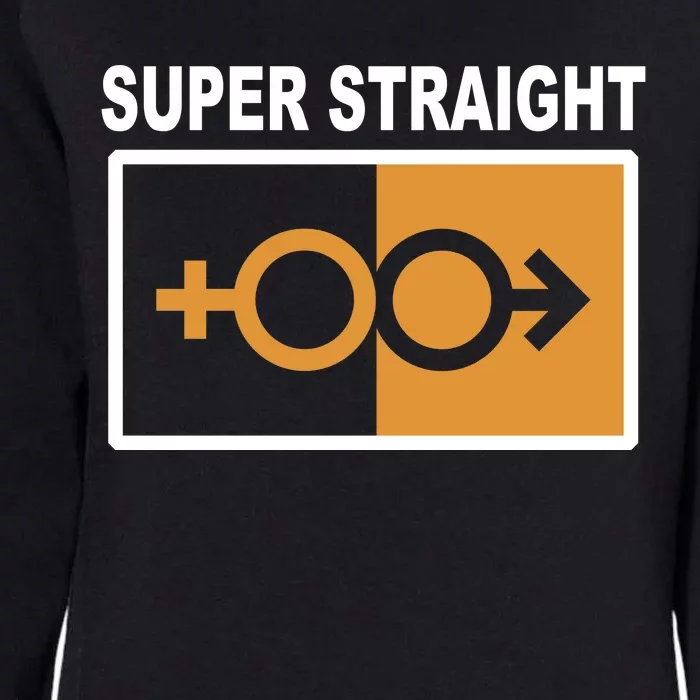 Super Straight Pride Bar Style Womens California Wash Sweatshirt